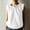 White, variant on VKOYWKM Womens Cotton Linen Shirts Trendy Ruffle Crew Neck Boho Peasant Tank Tops Summer Casual Sleeveless Tops Solid Color Tank Tops