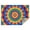 Colorful Tie Dye, variant on Blue Tie Dye Mandala Pattern Rectangle Tablecloth 60"x84",Waterproof Polyester Rectangle Table Cloth, Wipeable Spillproof Polyester Tablecloth for Dining, Camping, Indoor and Outdoor