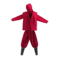 thumbnail image 4 of Figura masculina a escala 1/12, ropa hecha a mano para cosplay de 6 pulgadas. Rojo, 4 of 9
