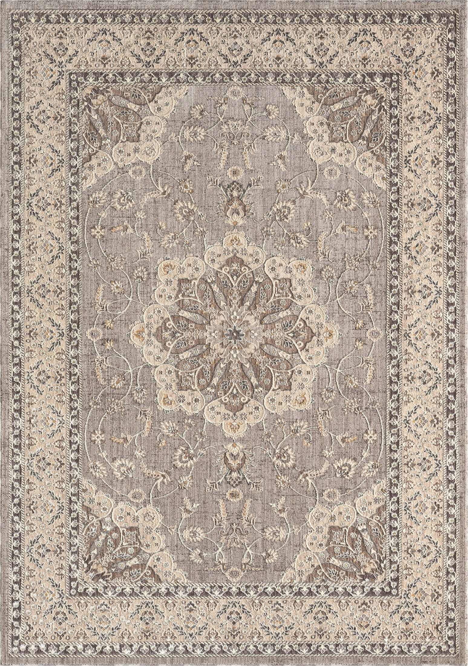 United Weavers Utopia Kerry Oriental Border Accent Rug, Grey, 1'10" x 3'