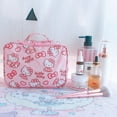 thumbnail image 3 of Hello Kitty-neceser impermeable con dibujos animados para mujer, bolsa de viaje, almacenamiento, organizador, estuche de belleza, 3 of 4