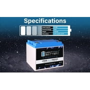 12V, 50Ah, Lithium, Replacement Battery Compatible with XStatic BatCap X2000