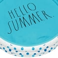 thumbnail image 5 of Rae Dunn: Hello Summer Aqua Poka Dots -46" Mini Pool, CocoNut Float, Outdoor Inflatable Water Kiddie Pool, Kids Ages 5+, 5 of 7