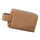thumbnail image 3 of Organizador de artículos de tocador con cremallera, práctico y espacioso para viajes, bolsa de maquillaje grande de cuero sintético color café, 3 of 8