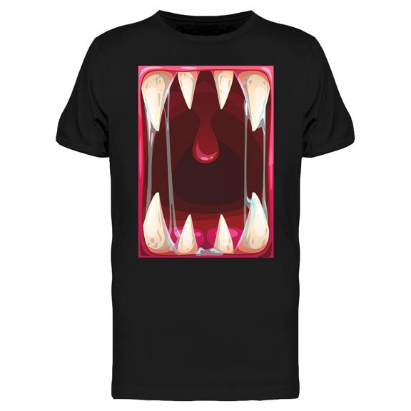 Spooky Fangs T-Shirt Men -Image by Shutterstock, Male 3X-Large