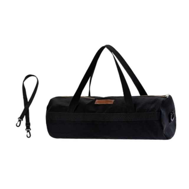 Bolsa organizadora para estacas de tienda de campaña con correa para el hombro y asa, portátil, resistente Negro