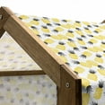 thumbnail image 5 of Pineapple Pet House, Star Patterned Arrangement of Exotic Fruits with Greyscale Leaves, Outdoor & Indoor Portable Dog Kennel with Pillow and Cover, 5 Sizes, Black Grey and Yellow, by Ambesonne, 5 of 5