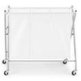 thumbnail image 3 of Whitmor 3-Section Rolling Laundry Sorter, Metal Frame with Fabric Laundry Bag, Silver/White, 3 of 9
