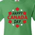 thumbnail image 4 of Inktastic Happy Canada Day- maple leaf circle Youth T-Shirt, 4 of 5