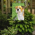 thumbnail image 2 of Carolines Treasures SC9294-FLAG-PARENT Bulldog English St. Patricks Day Shamrock Portrait Flag  multicolor, 2 of 2