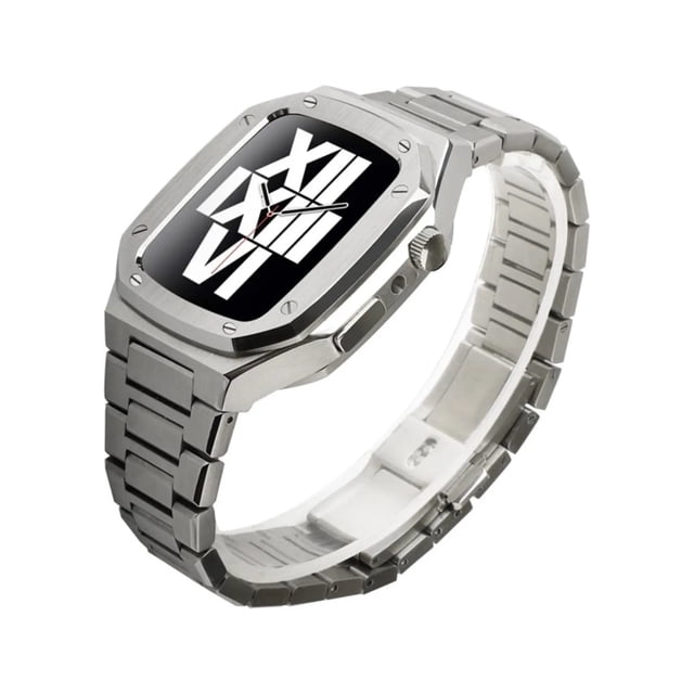 Correa Acero Inoxidable Eslabones De Lujo Para Apple Watch con Case
