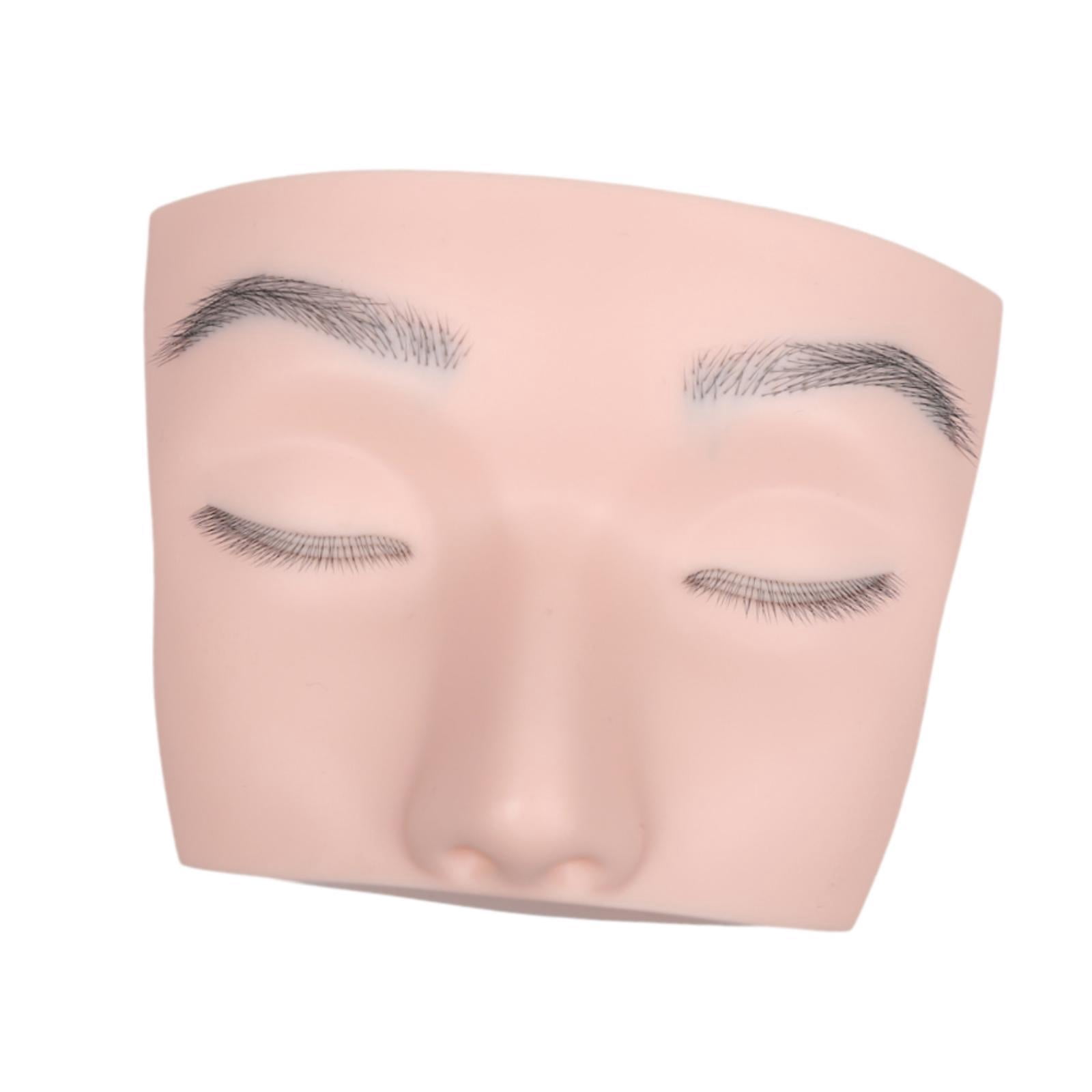 Bothyi Eyelash Extension Mannequin Head Face Flat Head Practice Training Head for Salon