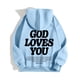 thumbnail image 4 of WILLBEST Sudaderas Deportivas para Hombre, Camisetas Informales De Manga Larga con Gráficos, Sudaderas con Capucha, Jerséis para Mujer Grande, 4 of 6