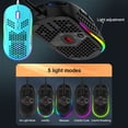 thumbnail image 3 of facefd Game Mouse USB Wired RGB Light Gaming Mouse DPI Adjustable Portable Computer Accessory, Blue, 3 of 8