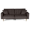 thumbnail image 2 of Sofá Cama Makora Maxim Chocolate Lino 3 Posiciones con Soft Foam Reclinable, 2 of 10