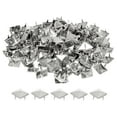thumbnail image 1 of Unique Bargains 100 Sets Spike Rivet 10x7mm Pyramid Rapid Rivet Studs Square Spikes, Silver Tone, 1 of 7