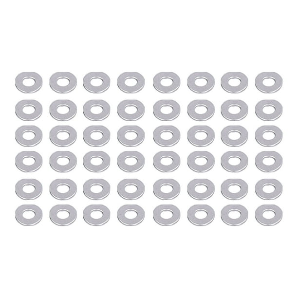 Kit surtido de arandelas planas, 150 piezas Surtido de arandelas planas Kit de arandelas de metal Pernos Arandelas Artesanía superior