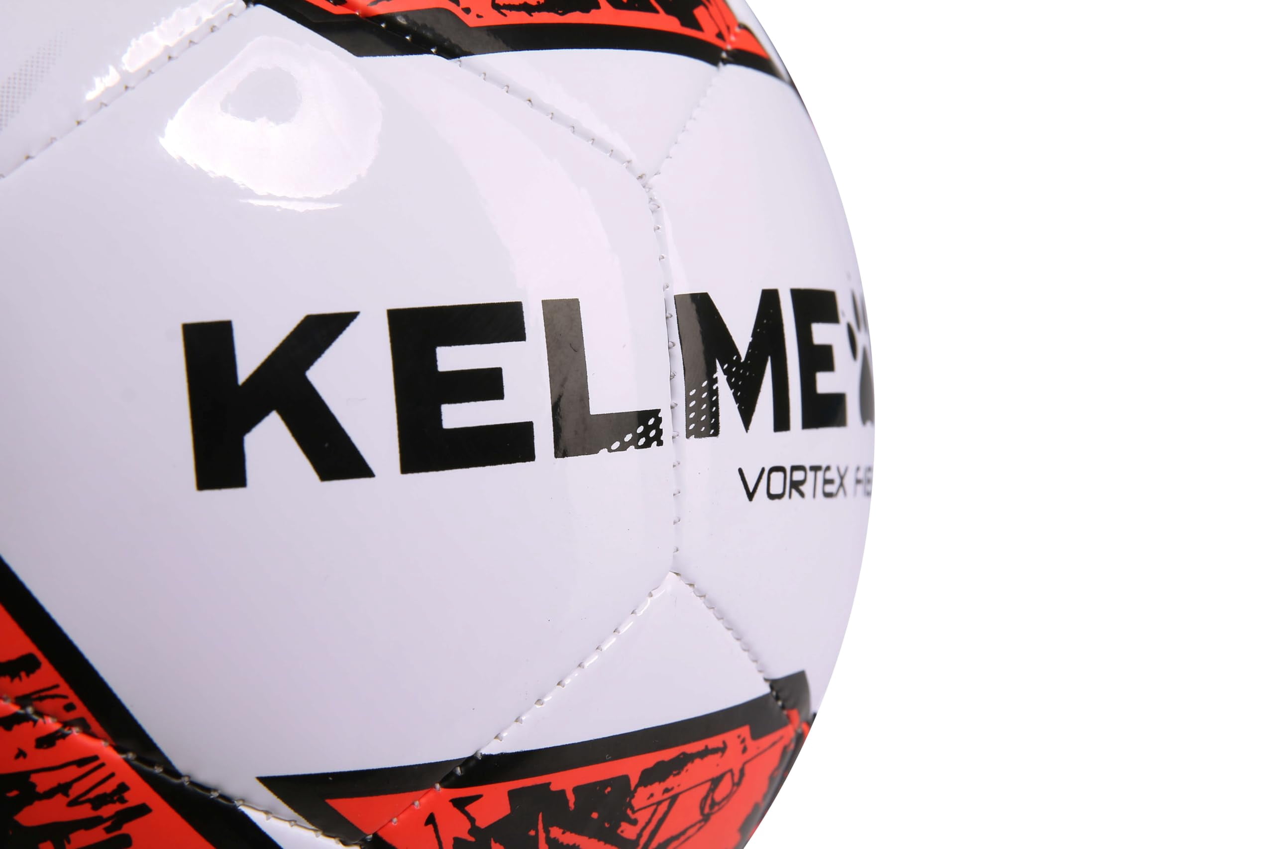 KELME Futsal Soccer Ball - Indoor Sala Ball Pelota de Futbol (White/Orange,