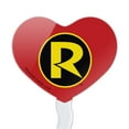 thumbnail image 2 of Batman Robin Logo Heart Love Cupcake Picks Toppers Decoration Set of 6, 2 of 7