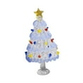 thumbnail image 3 of Escultura de Figura de Navidad Soledad Azul Blanco, 3 of 9