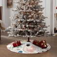 thumbnail image 5 of Salouo Cute Dinosaurs Christmas Tree Skirt 48" Farmhouse Christmas Decorations Snowman Xmas Tree Skirt Tree Mat for Holiday Party Decor, 5 of 8