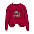 thumbnail image 1 of TINZ Chandail en Molleton Décontracté pour Femmes Imprimé Lettre Col Rond Manches Longues Sweat à Capuche Vêtements de Sport pour Femmes Temps Froid, 1 of 3