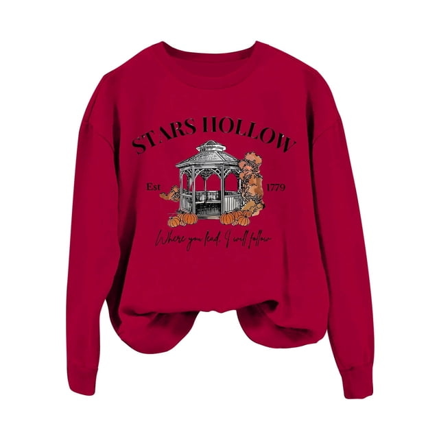 TINZ Chandail en Molleton Décontracté pour Femmes Imprimé Lettre Col Rond Manches Longues Sweat à Capuche Vêtements de Sport pour Femmes Temps Froid