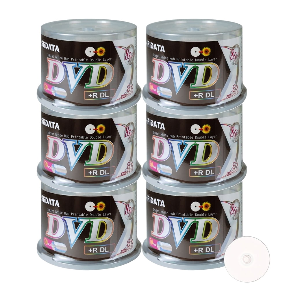 300 Pack Ridata DVD+R DL Dual Layer 8X 8.5GB DVD Plus R Double Layer