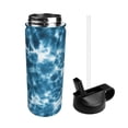 thumbnail image 2 of Yiaed Blue Tie Dye Print Water Bottle with Straw Lid, Stainless Steel Double Wall Insulated Water Bottle | Leak-Proof and Spill-Proof Water Bottle, 2 of 8