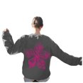 thumbnail image 1 of Wyzesi Chandails en Molleton pour Femmes Mode Automne Manches Longues à Blocs de Couleur Chandails en Molleton Oversize Col Rond Pull Tunique Sweatshirtssweatshirts Plus X, 1 of 6
