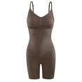 thumbnail image 4 of Women Solid Suspender BodySuit High Waist Abdominal Shaping Button Chest Support Seamless Open Bottom Bodysuit Bust Fix, 4 of 4