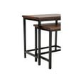 thumbnail image 5 of SIMPLIHOME Skyler Table d'Appoint Gigogne Moderne Industrielle Rectangulaire de 25 Pouces de Large en Bois de Manguier Massif et Métal, Brun Cognac Foncé, Entièrement Assemblée, pour le Salon et la Chambre, 5 of 5