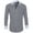 Dark Gray, variant on Mens Shirts Mens Dress Shirt Regular Fit Turn Down Collar Long Sleeve Stretch Tops Light Blue 2XL
