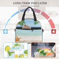 thumbnail image 4 of Honeii Starfish in Beach Print Lunch Box,Insulated Lunch Bag,Lunch Tote Bags,Leakproof Cooler Lunch Case for Travel Work Picnic, 4 of 7