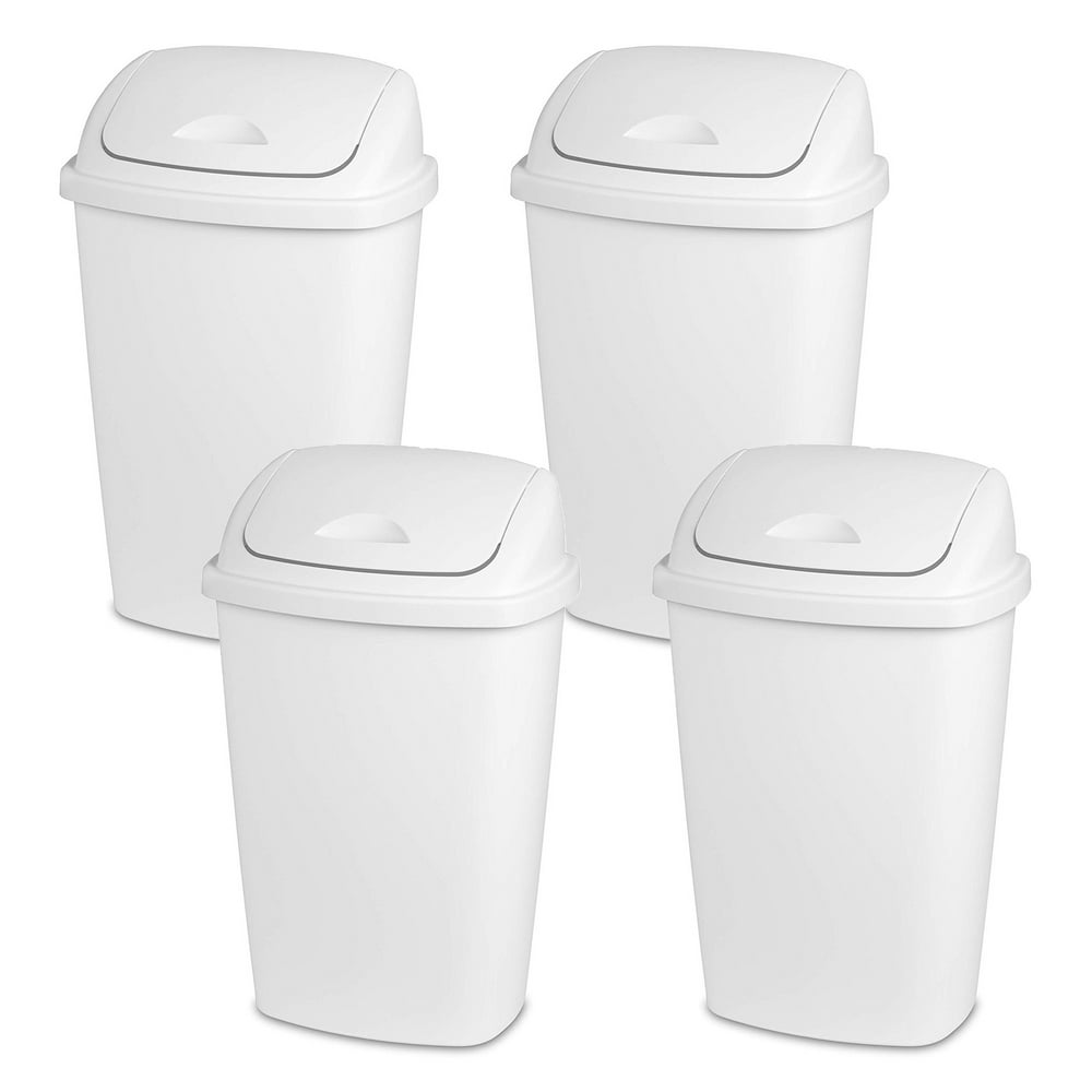 Sterilite 13.2 Gal Plastic Home/Office SwingTop Wastebasket Trash Can