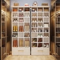 thumbnail image 4 of Tribesigns 9-Tier Shoe Storage Cabinet, 71-Inch Tall Wooden Shoe Rack with 24 Cubbies and Drawer for Closet, Entryway, 4 of 7