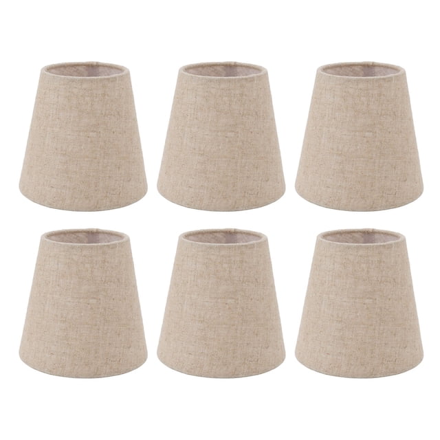 Linen Fabric Lampshade, Small Lamp Shade Non Dazzling Exquisite Wear Resistant Light Reliable For E14 Bulbs