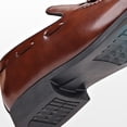 thumbnail image 4 of Sexlip Men's Leather Tassel Slip-On Dress Shoes, Wide Block Heel Pointy Toe, Brown 47, 4 of 10