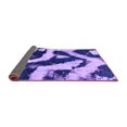 thumbnail image 2 of Ahgly Company Indoor Round Abstract Purple Modern Area Rugs, 5' Round, 2 of 4
