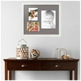 thumbnail image 2 of ArtToFrames Collage Photo Picture Frame with 1 - 8x10 and 2 - 5x7" Openings, Framed in White with Pewter and Black Mats (CDM-3966-1127), 2 of 8
