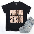thumbnail image 3 of Pumpkin Season Stacked Distressed - Women's Garment Dyed Graphic T-Shirt, 3 of 12