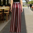 thumbnail image 5 of TaTaai Womens Casual Printed Pants Stretch Satin Elastic Waist Trousers Wide Leg for Summer Daily 1-Pack Gift, 5 of 5