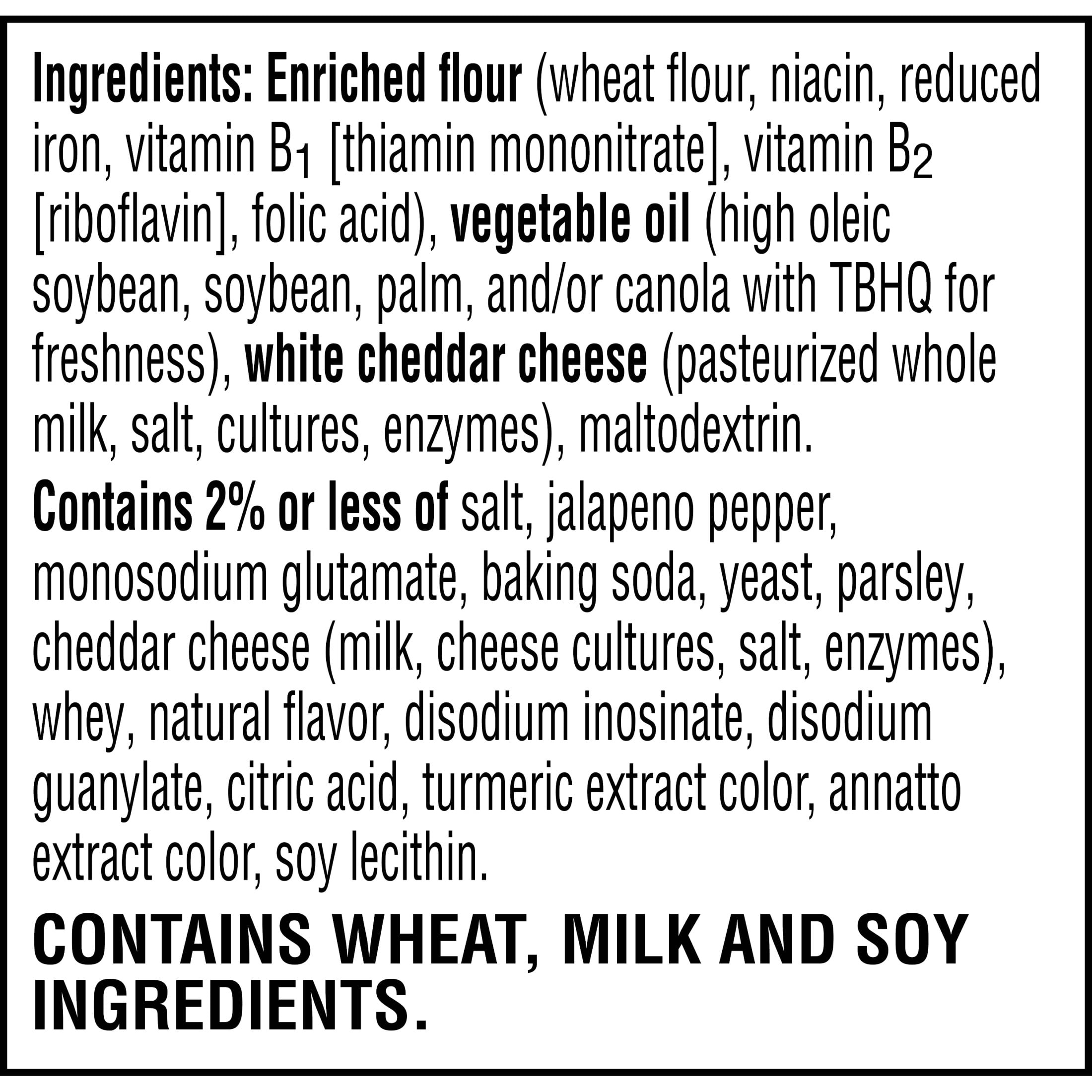 Cheez-It Cheesy Jalapeño Cheese Crackers, Baked Snack Crackers, 12.4 oz
