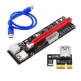 thumbnail image 1 of Placa elevadora PCI-E Adaptador extensor PCI-E 1x a 16x Tarjeta elevadora GPU USB 3.0 con interfaz múltiple Inevent EL001364-00, 1 of 7