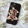 thumbnail image 5 of Moody Watercolor Lily Phone Case, Dark Floral Botanical Flower Pattern | Fits iPhone 17 16 15 14 13 12 11 Pro Plus Mini, 5 of 6