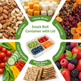 thumbnail image 4 of LYLHZRMDGC 4 Compartment Snack Containers, Divided Serving Tray with Lid, Portable Snack Box Container, Snack Tray with Lid, 4 of 8