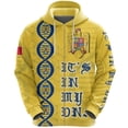 thumbnail image 3 of Sudadera con cremallera y estampado 3D de la bandera de Rumania para hombre, sudaderas con capucha y emblema rumano, sudaderas holgadas de manga larga a la moda para la calle, 3 of 5