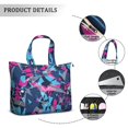 thumbnail image 2 of 22 Inch Oversized Travel Bag Lightweight Canvas Weekender Duffel with Multi Pockets, Colorful Pop Pattern, 2 of 5