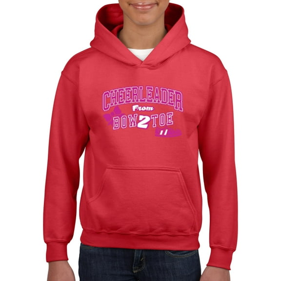 NIB - Big Girls Hoodies and Sweatshirts - Cheerleader Bow 2 Toe