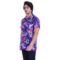 thumbnail image 3 of Varnit Crafts Hawaiian Shirt for Men Aloha Flamingo Blue 5XL, 3 of 6